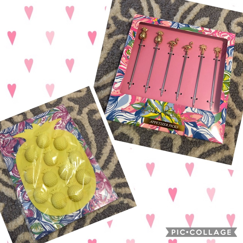 Lilly P GWP- Appetizer picks & ice tray 🍍